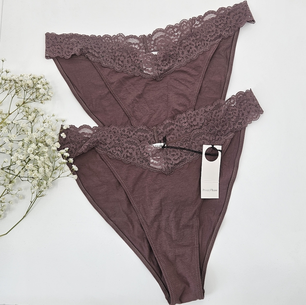 Privacy Please Seamless Bikini Panties Set Soft Stretch REVOLVE Lingerie Sz XL‎
